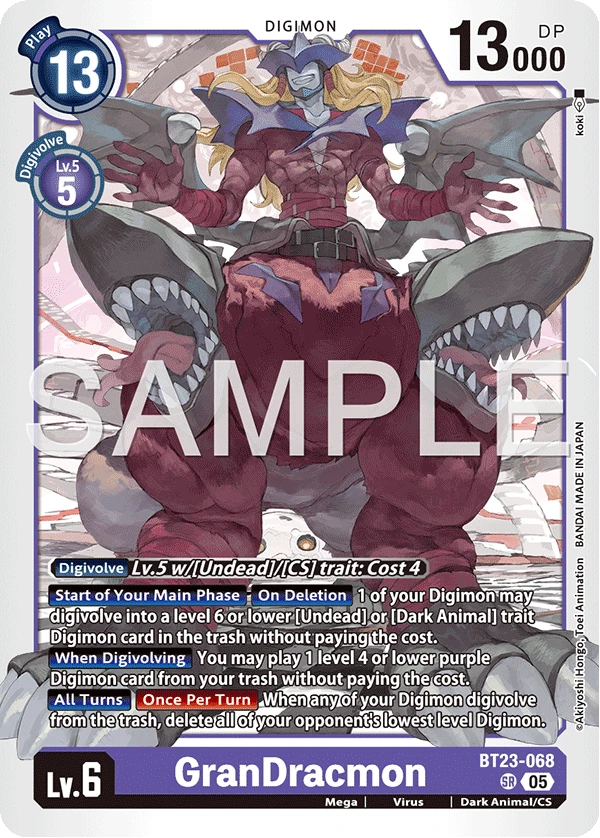 Digimon Karte [BT23-068 / alt-1] GranDracmon - Game.kiwi